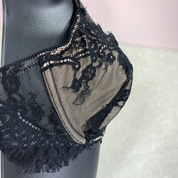 Ann Summers Elegant Black and champagne Lace Bra size 32DD - Picture 11 of 16